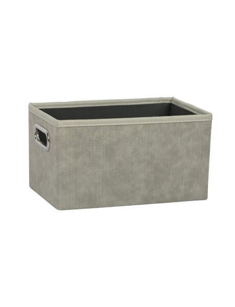 CESTO ORGANIZADOR RECT 29X19XH16CM PU GRIS CESTO ORGANIZADOR RECT 29X19XH16CM PU GRIS