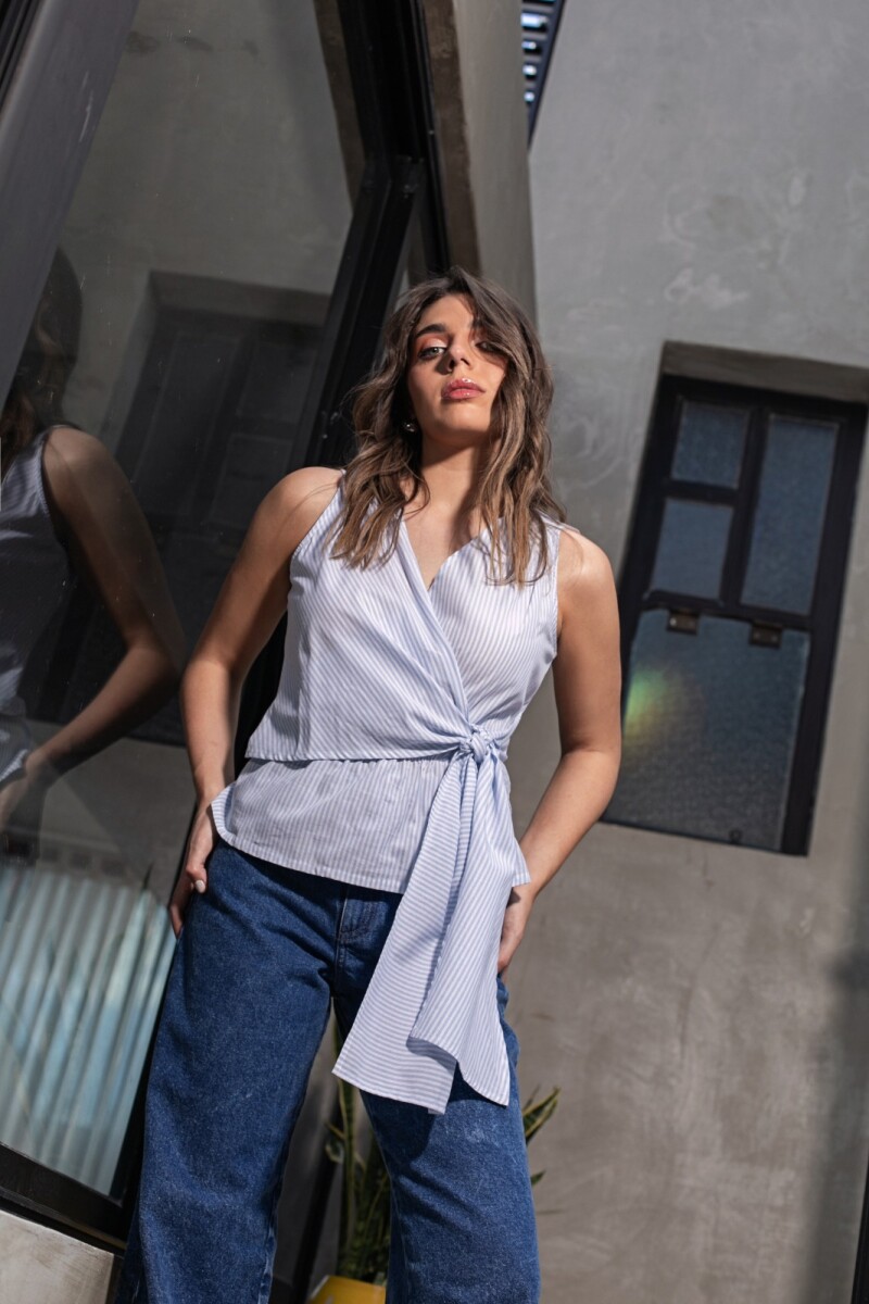 Musculosa Alexandra. Blanco