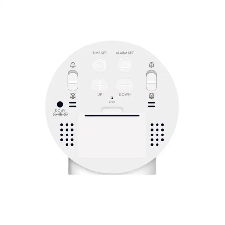 Reloj digital redondo color blanco Sc