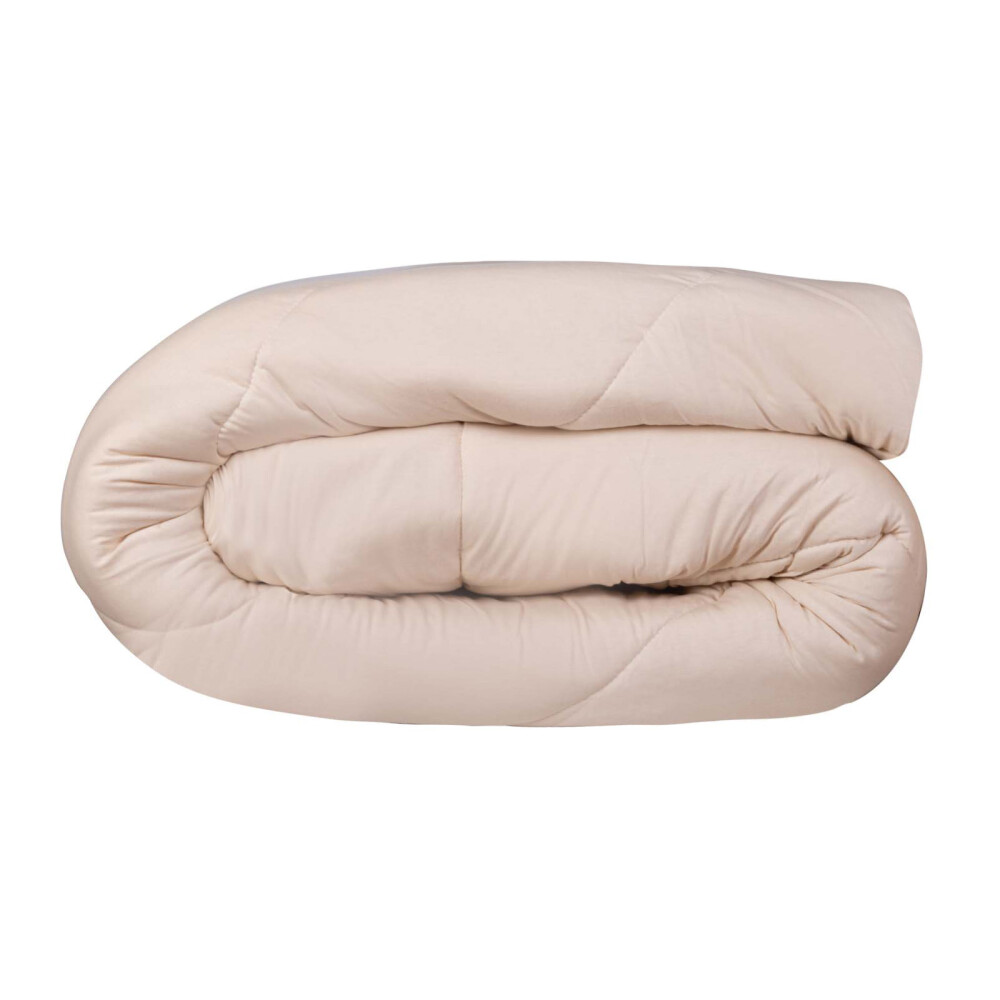 ACOLCHADO 2 PLAZAS ALGODON NATURAL-BEIGE MALLA JERSEY CRUDO