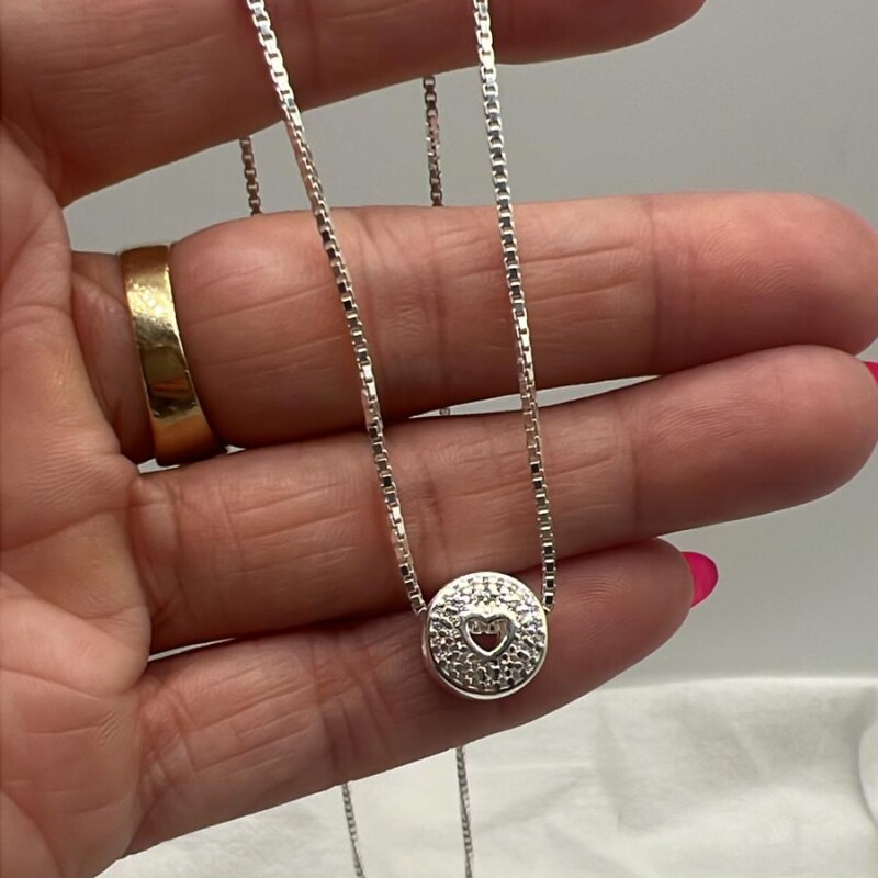 Conjunto pasante Corazón plata 925 Conjunto pasante Corazón plata 925