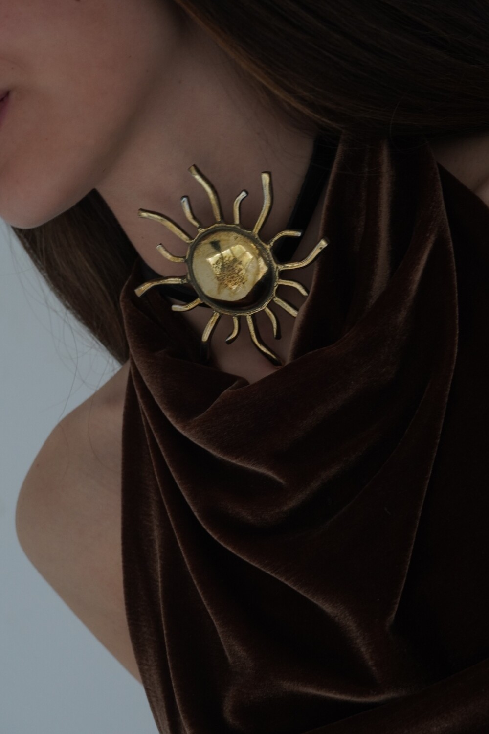 Sun Necklace Negro
