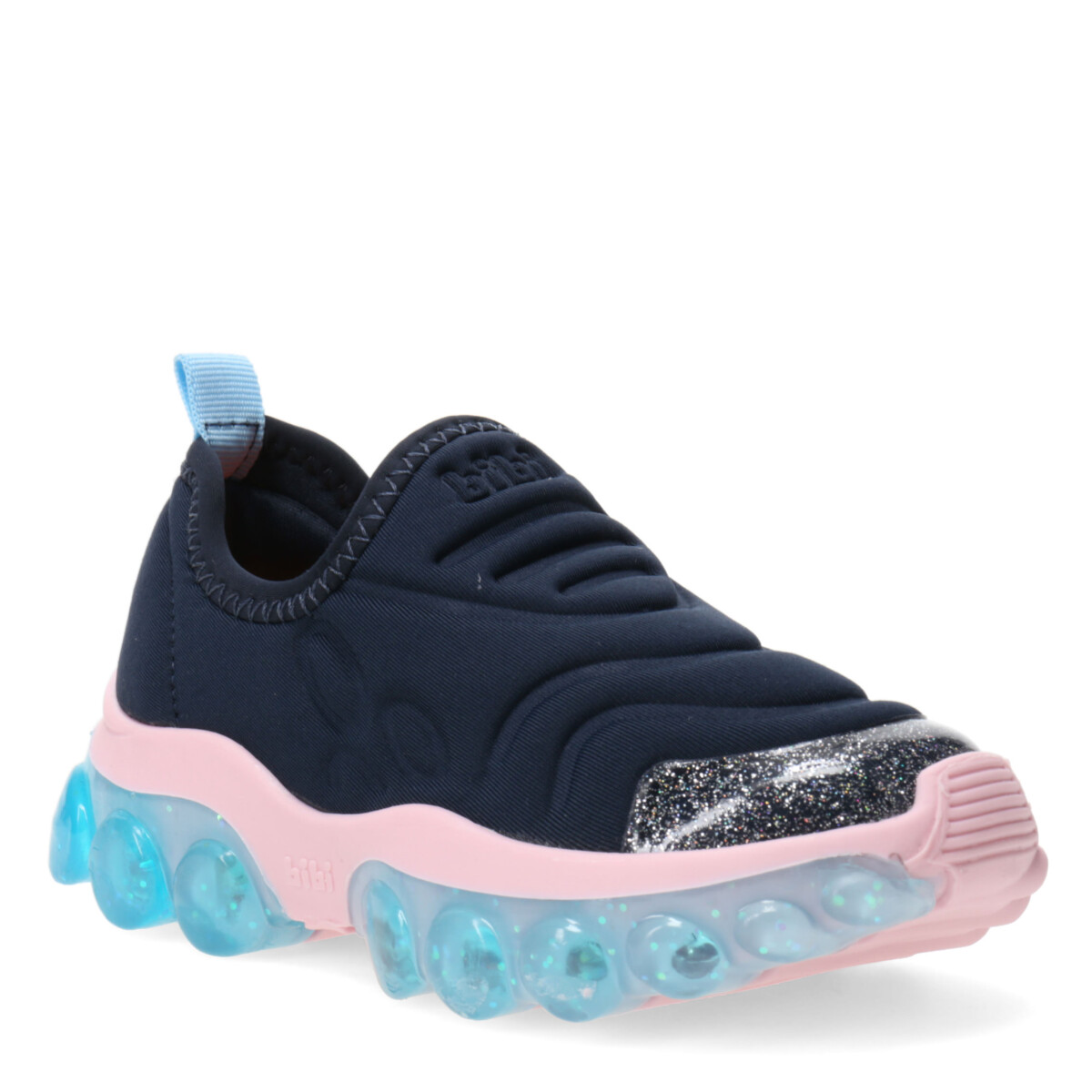 Championes Infantiles Bibi Roller Celebration c/Luces - Azul Marino - Rosa 