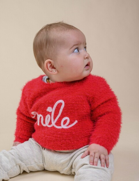 Sweater Rabbit Toddler Rojo