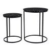 MESA CENTRO METAL NEGRA 2PZAS Unica