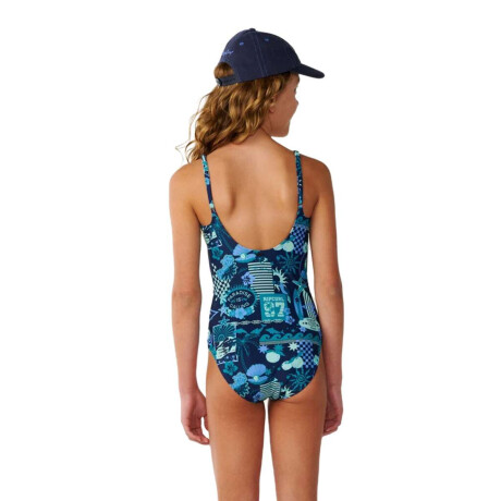 Bikini Rip Curl Costa Del Sol One Piece Niño Azul