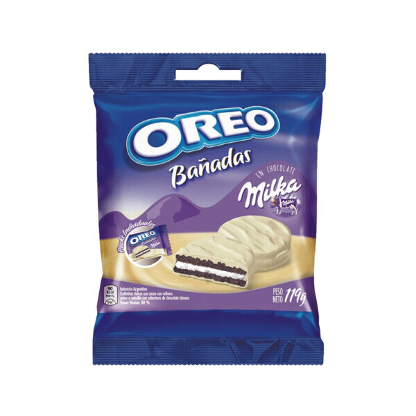 Oreo Bañadas en Chocolate Blanco 119g Oreo Bañadas en Chocolate Blanco 119g