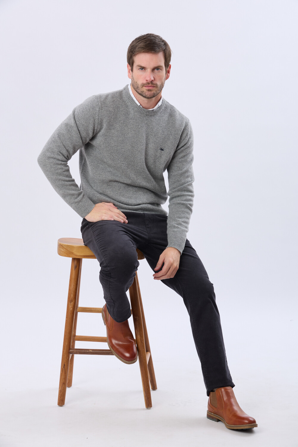 BUZO DE LANA Gris claro