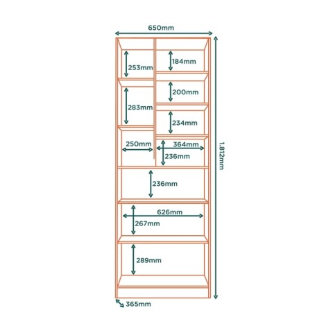 Mueble Multiuso Zapatera Lince Sublime - 2 Puertas con Espejo y 10 Estantes - Marrocos Mueble Multiuso Zapatera Lince Sublime - 2 Puertas con Espejo y 10 Estantes - Marrocos