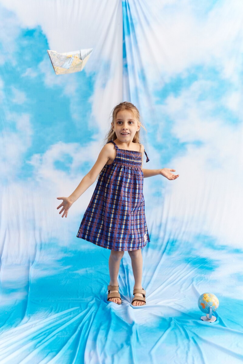 Vestido Blossom Azul
