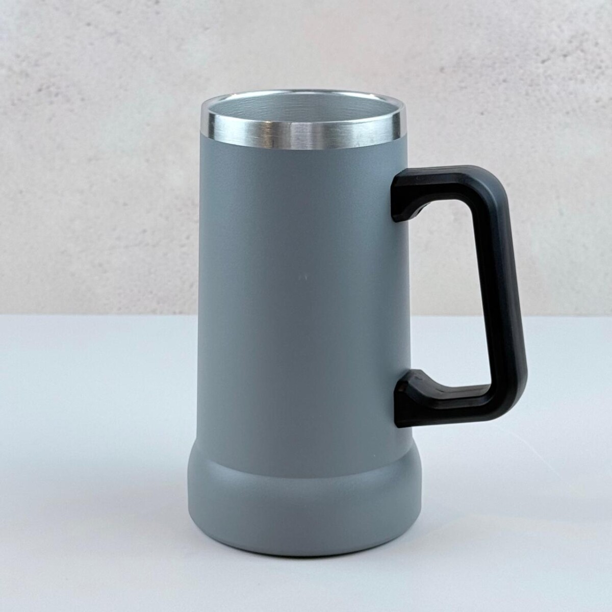 Vaso de Acero Inoxidable con Mango 710ML | Gris 