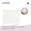 Cortina Roller Blackout Lumax 180 X 200 Cm Colores Blanco