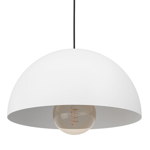 Lámpara colgante E27 campana metálica blanca Ø380 EG6250