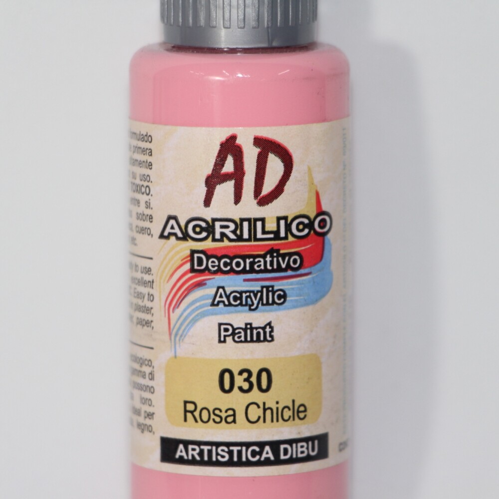 PINTURA ACRILICA ARTISTICA DIBU 60 ML. DIFERENTES COLORES COLOR ROSA CHICLE 030