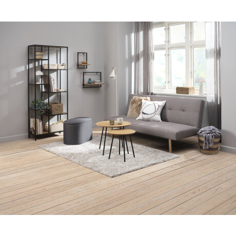 Mesa Auxiliar Nybo Ø55 Roble/Negro