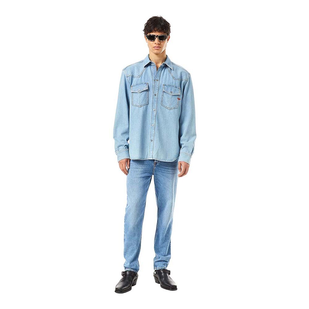 Camisa Para Hombre D-Ocean Blue Denim