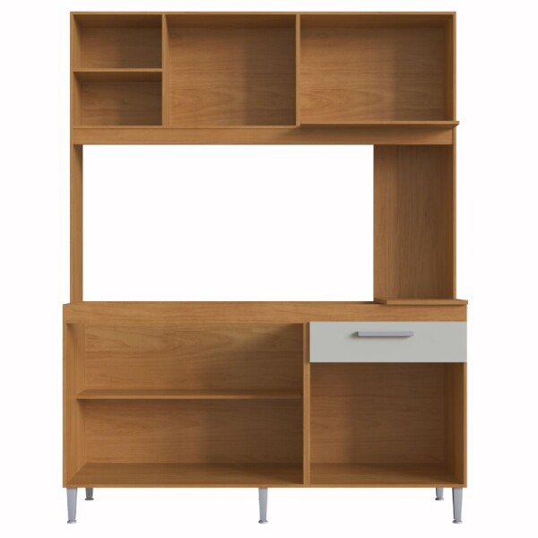 COCINA COMPACTA 4 PUERTAS 1 CAJON MALI - NATURAL/OFF WHITE COCINA COMPACTA 4 PUERTAS 1 CAJON MALI - NATURAL/OFF WHITE