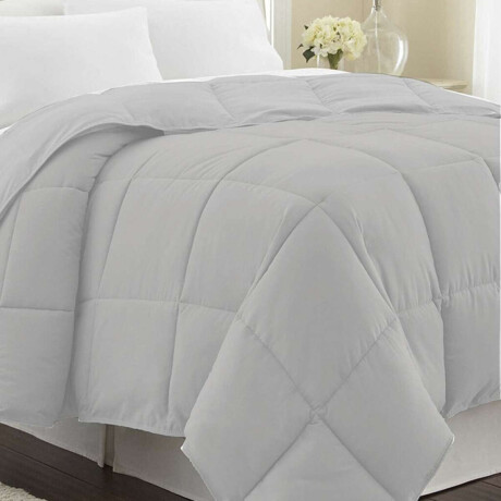 Acolchado de Plumas 2 Plazas Home Class Gris