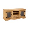Rack 2 Puertas Vidrio 1 Cajón 1 Est. Línea Mexicana Natural Rack 2 Puertas Vidrio 1 Cajón 1 Est. Línea Mexicana Natural