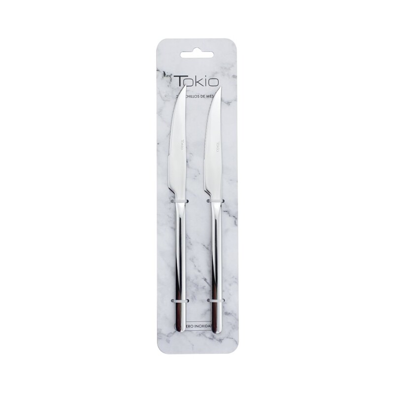 Set x2 Cuchillo De Mesa 22.8Cm Acero Tokio SET X2 CUCHILLO DE MESA 22.8CM ACERO TOKIO