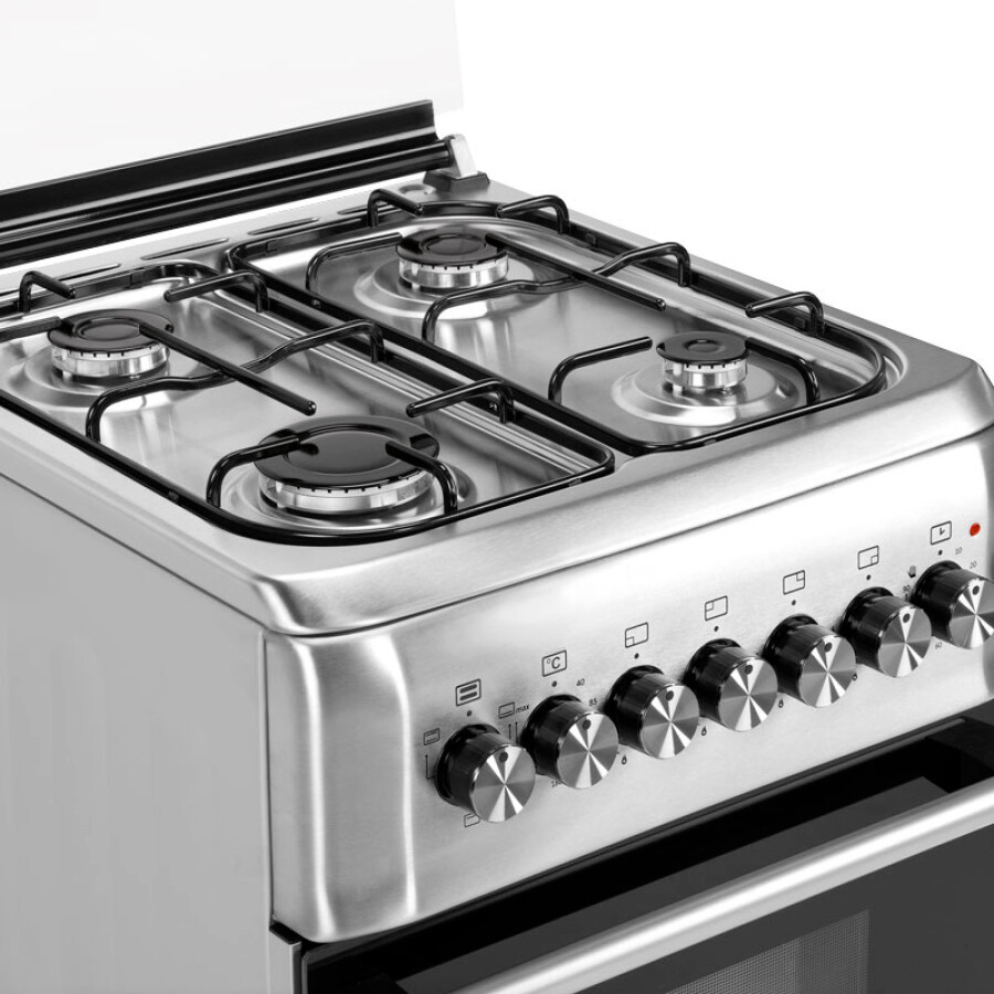 Cocina Combinada 4 Hornallas Gris con Grill Smartlife SL-KS5055C Cocina Combinada 4 Hornallas Gris con Grill Smartlife SL-KS5055C