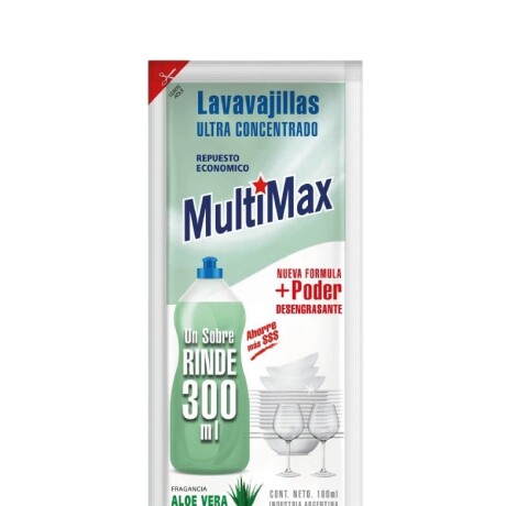 Lavavajillas ultra concentrado Aloe MULTIMAX 100ml Lavavajillas ultra concentrado Aloe MULTIMAX 100ml