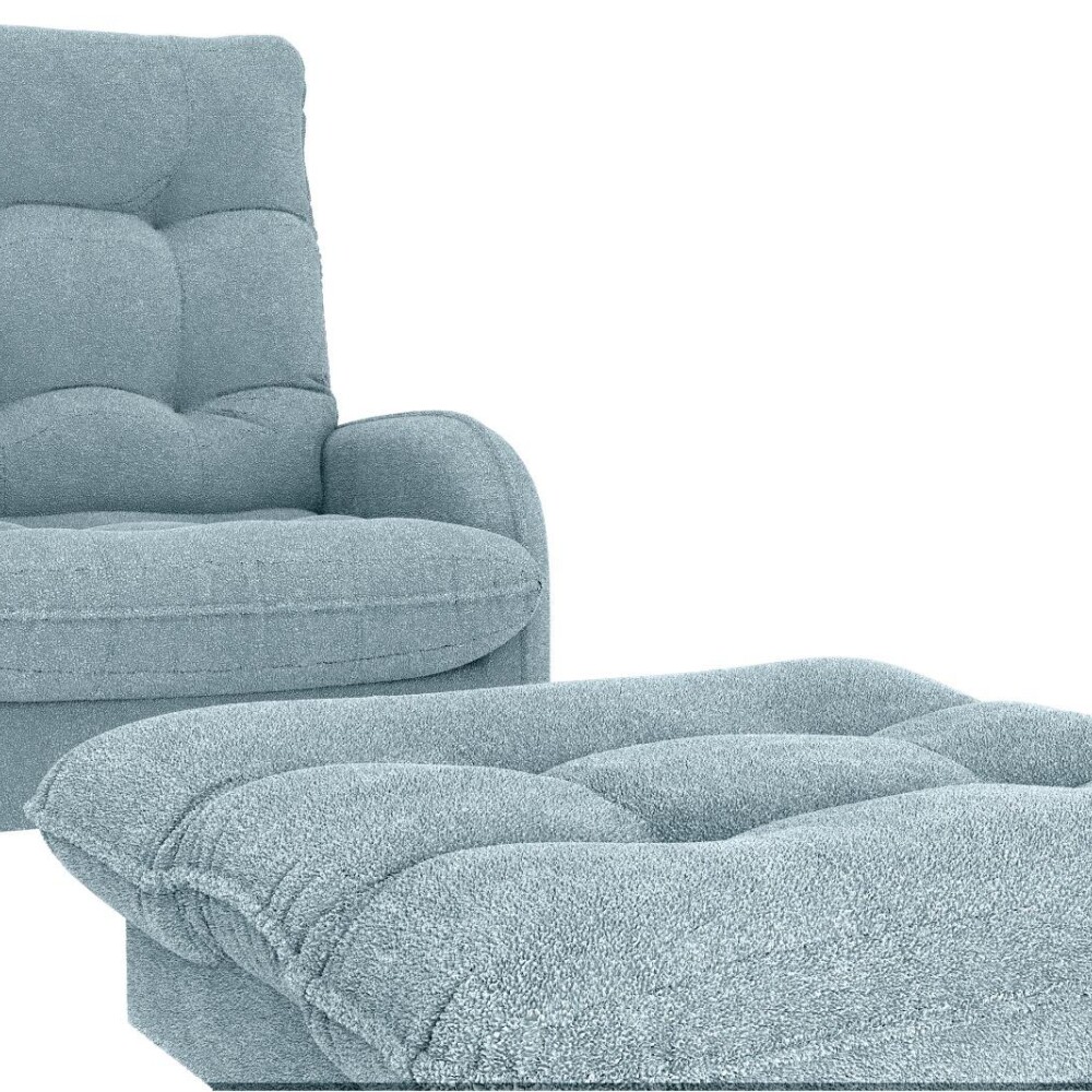 Combo Poltrona con Puf - Nantes Azul