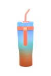 Vaso con sorbo Celeste
