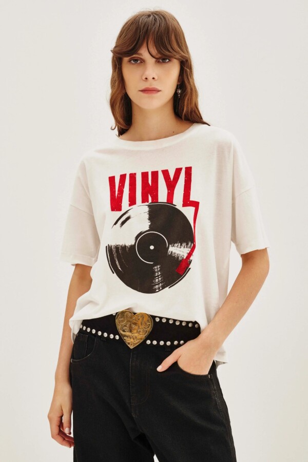Remera Vinyl Crudo