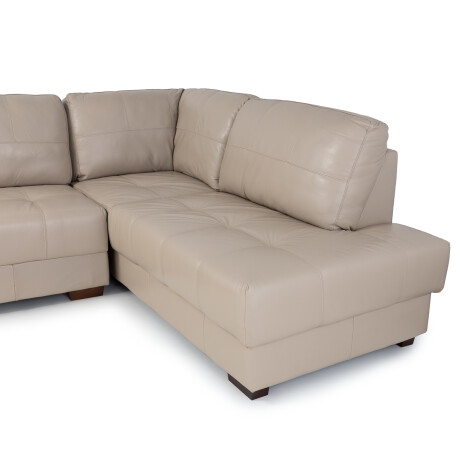 Rinconera Personale - Cuero Básico - Chaise Derecho 519 (Beige)