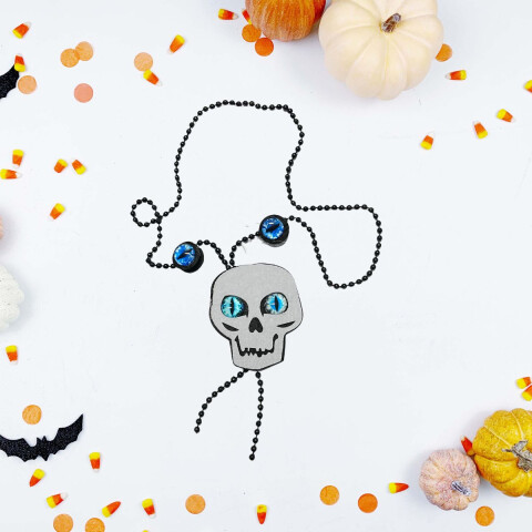 Collar Diseño Halloween Calavera