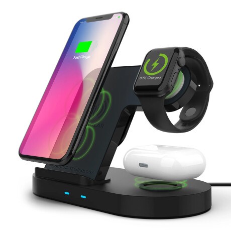 Hypergear - Estación de Carga Inalámbrica 3 en 1 para Smartphone Apple Watch y Airpods Qi. 001