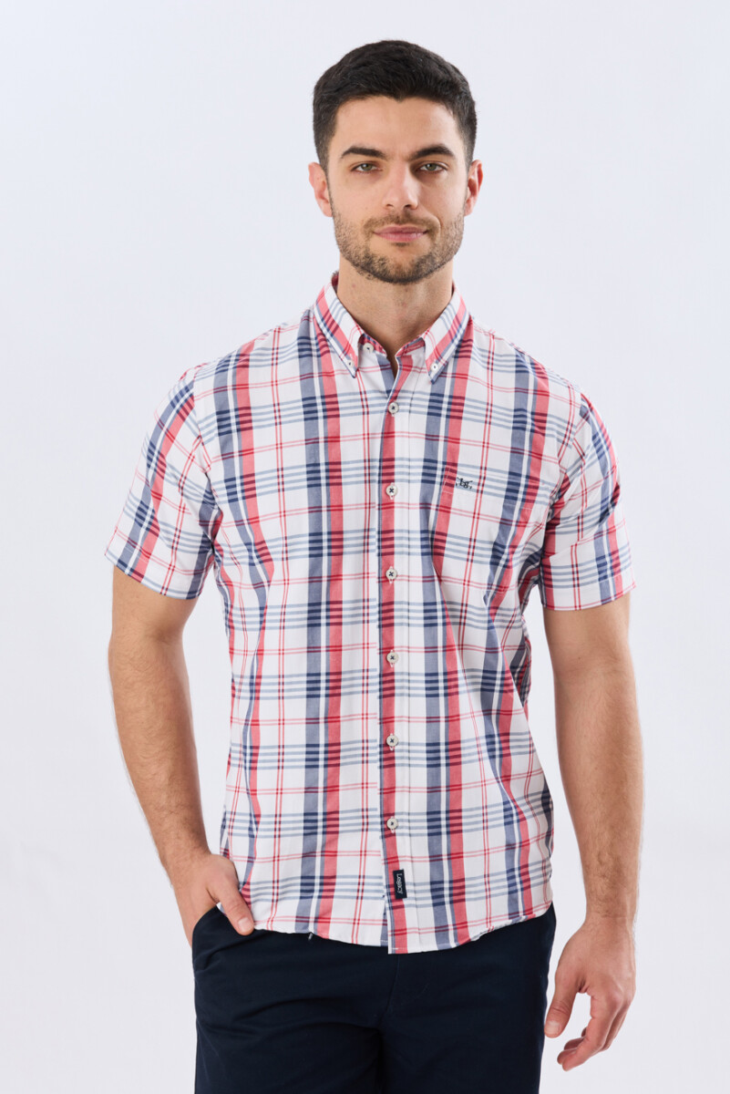 CAMISA SPORT CUADROS - Rojo 