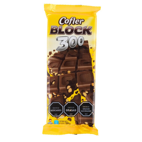 Tableta de Chocolate Cofler Block 300g con maní Tableta de Chocolate Cofler Block 300g con maní