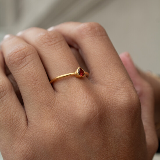 Anillo Karvik de plata 925 bañada en oro 18 K 0