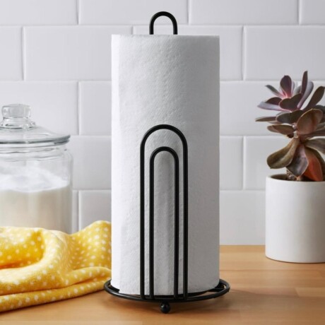 Porta rollos de Papel de Cocina Metálico Negro Porta rollos de Papel de Cocina Metálico Negro