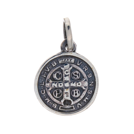 Medalla religiosa de plata 925, SAN BENITO. Medalla religiosa de plata 925, SAN BENITO.