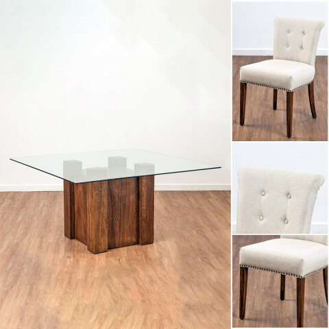 JUEGO COMEDOR SOCHI/8 - CREMA 305540 (CD) Unica
