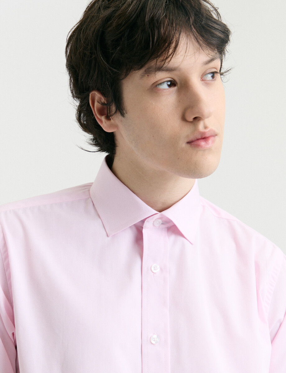 011683 CAMISA VESTIR HARRINGTON LABEL Rosado Medio