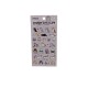 Stickers gatito violeta