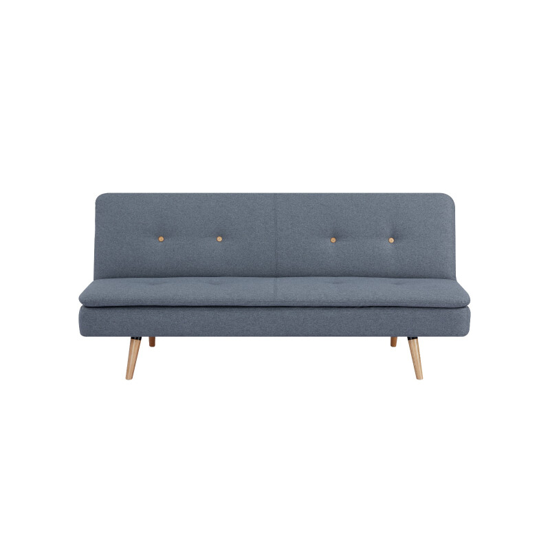 Sofá Cama con Estructura de Madera Gris Oscuro | Sofá Cama Tapizado en Tela Sofá Cama con Estructura de Madera Gris Oscuro | Sofá Cama Tapizado en Tela