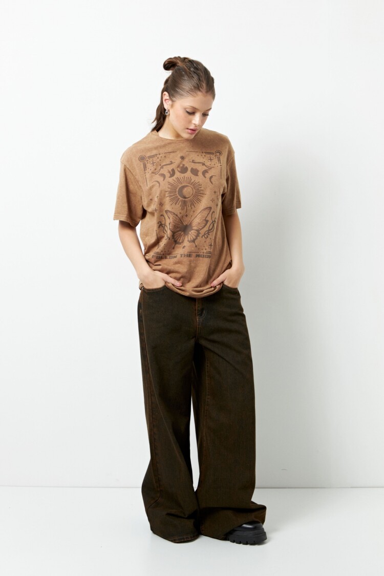 REMERA FLEPA Marrón Corteza