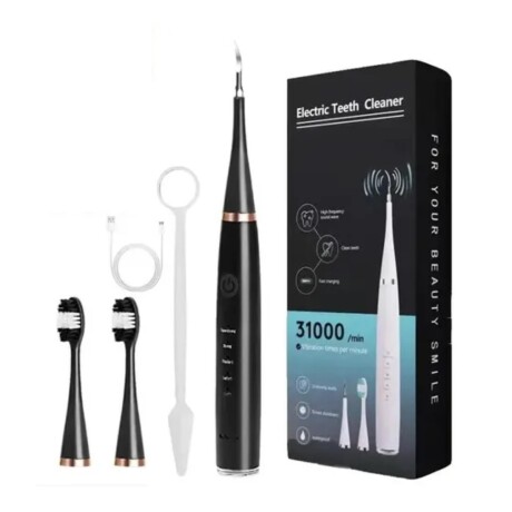 Limpiador Bucal Quita Sarro Recargable USB NEGRO
