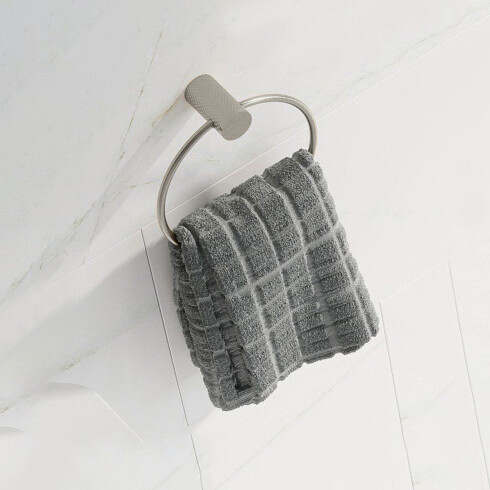 TOALLERO ARO METAL SIGNATURE GRIS BRUSHED NICKEL SATINADO GRIS-BRUSHED NICKEL