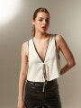 Tops Xoela Marfil / Off White