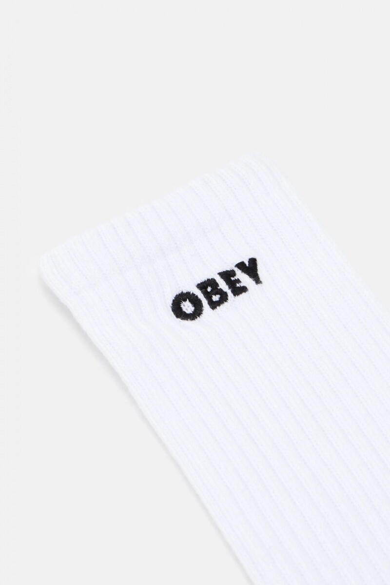 OBEY BOLD SOCKS Blanco