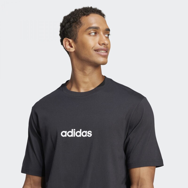 Remera Adidas Essentials Linear Single Negro