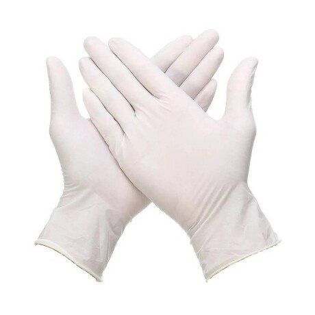 Caja de 100 Unidades de Guantes de Examen de Latex SQL BLANCO