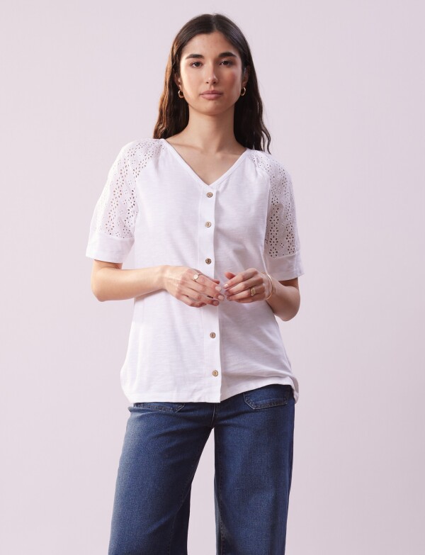Blusa Broderie BLANCO