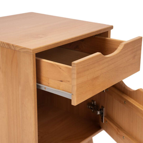 Mesa de Luz 1 puerta 1 cajion Li­nea Niordica Roble